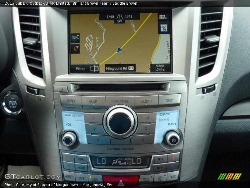 Controls of 2013 Outback 3.6R Limited