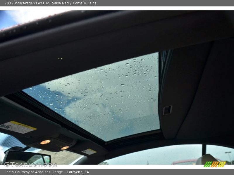 Salsa Red / Cornsilk Beige 2012 Volkswagen Eos Lux