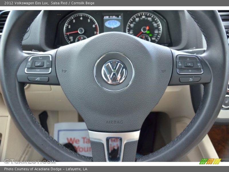 Salsa Red / Cornsilk Beige 2012 Volkswagen Eos Lux