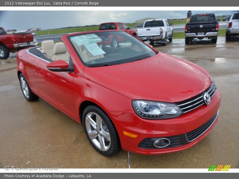 Salsa Red / Cornsilk Beige 2012 Volkswagen Eos Lux