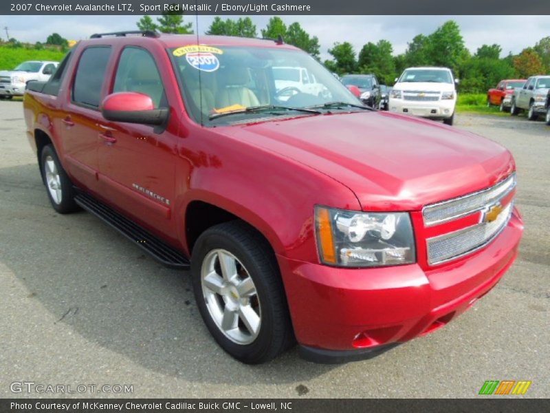 Sport Red Metallic / Ebony/Light Cashmere 2007 Chevrolet Avalanche LTZ