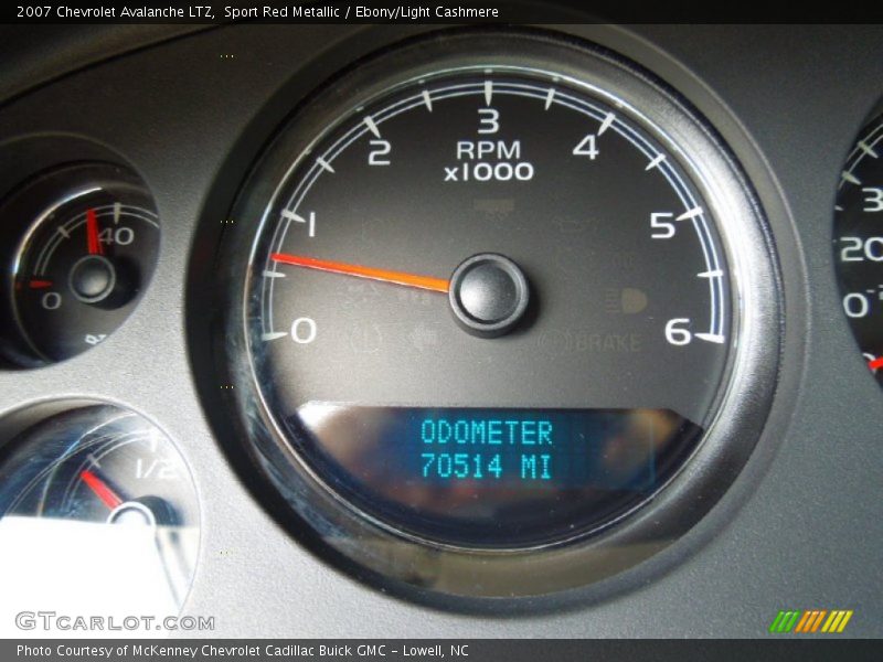 Sport Red Metallic / Ebony/Light Cashmere 2007 Chevrolet Avalanche LTZ