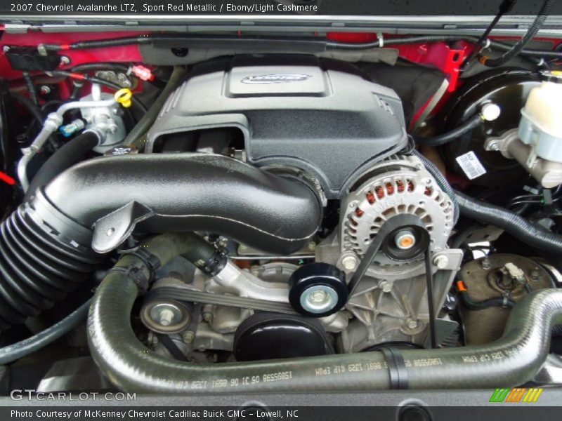 Sport Red Metallic / Ebony/Light Cashmere 2007 Chevrolet Avalanche LTZ