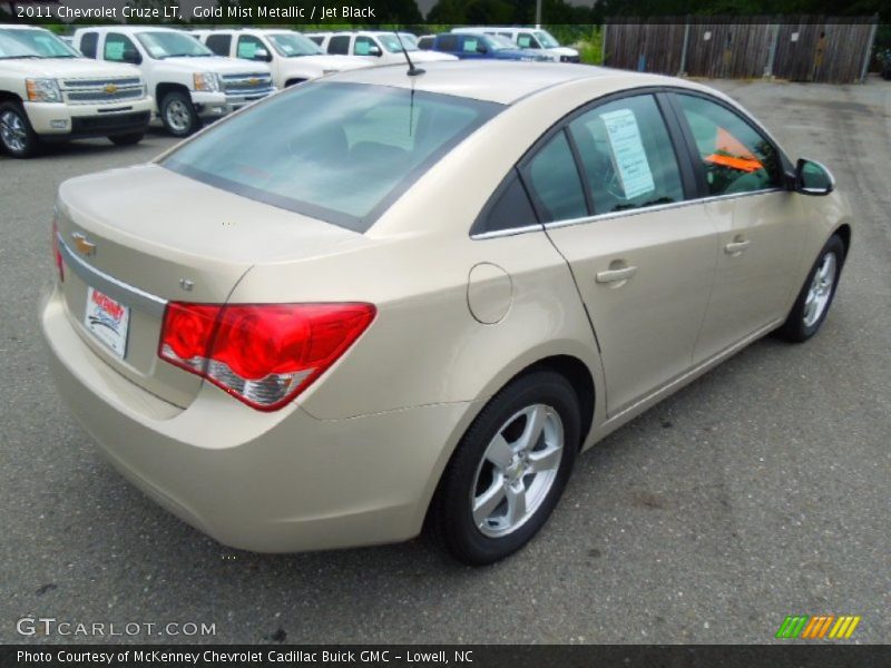 Gold Mist Metallic / Jet Black 2011 Chevrolet Cruze LT