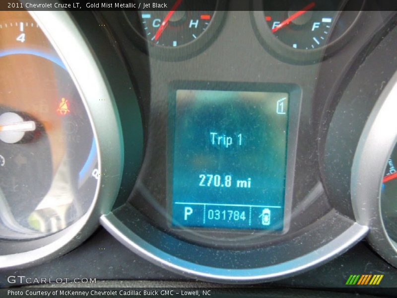 Gold Mist Metallic / Jet Black 2011 Chevrolet Cruze LT