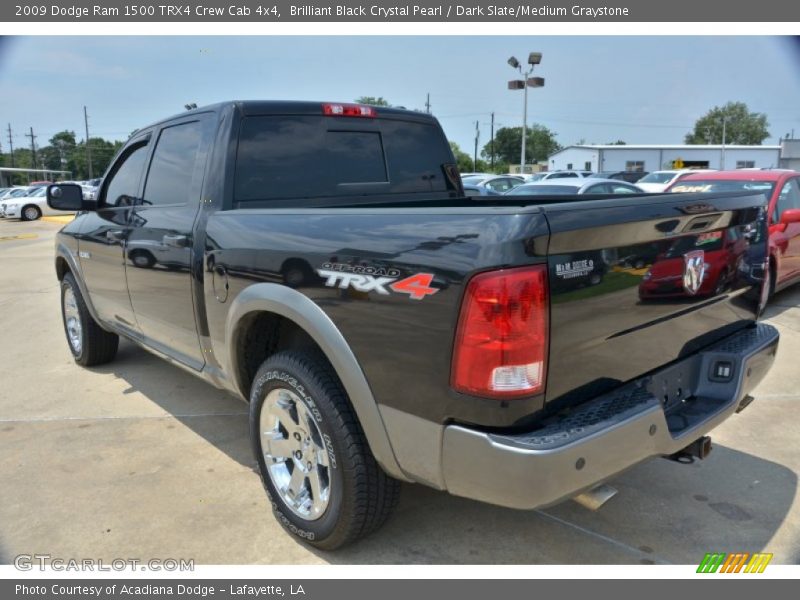 Brilliant Black Crystal Pearl / Dark Slate/Medium Graystone 2009 Dodge Ram 1500 TRX4 Crew Cab 4x4