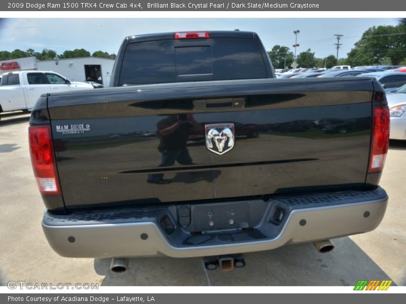 Brilliant Black Crystal Pearl / Dark Slate/Medium Graystone 2009 Dodge Ram 1500 TRX4 Crew Cab 4x4
