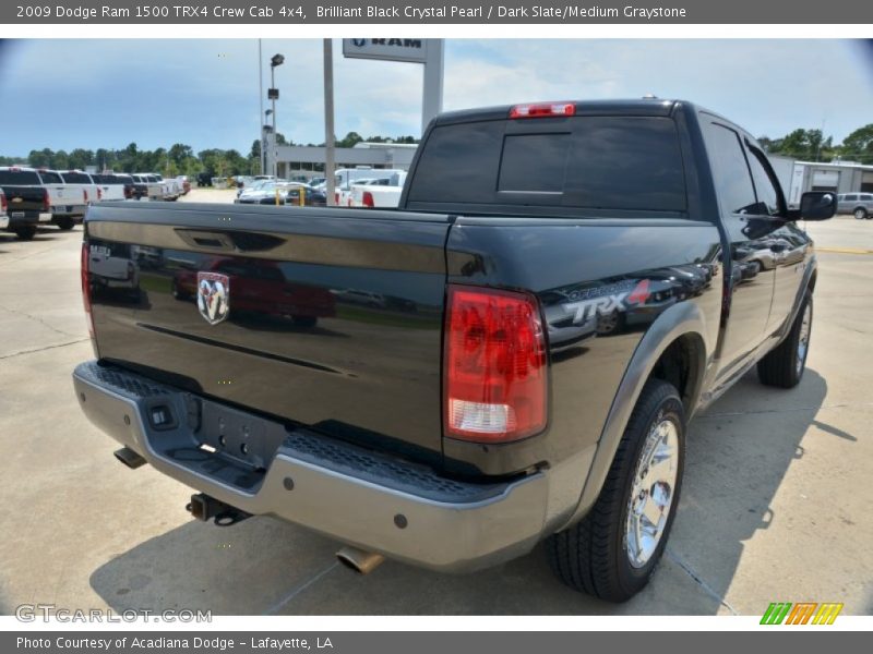 Brilliant Black Crystal Pearl / Dark Slate/Medium Graystone 2009 Dodge Ram 1500 TRX4 Crew Cab 4x4