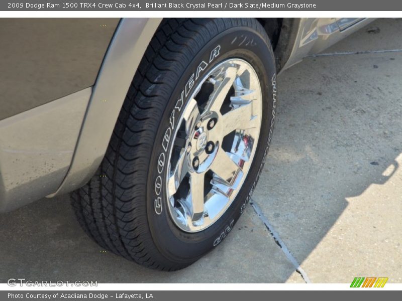 Brilliant Black Crystal Pearl / Dark Slate/Medium Graystone 2009 Dodge Ram 1500 TRX4 Crew Cab 4x4