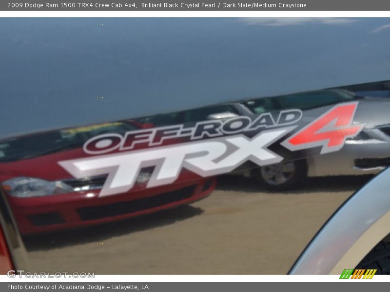 Brilliant Black Crystal Pearl / Dark Slate/Medium Graystone 2009 Dodge Ram 1500 TRX4 Crew Cab 4x4
