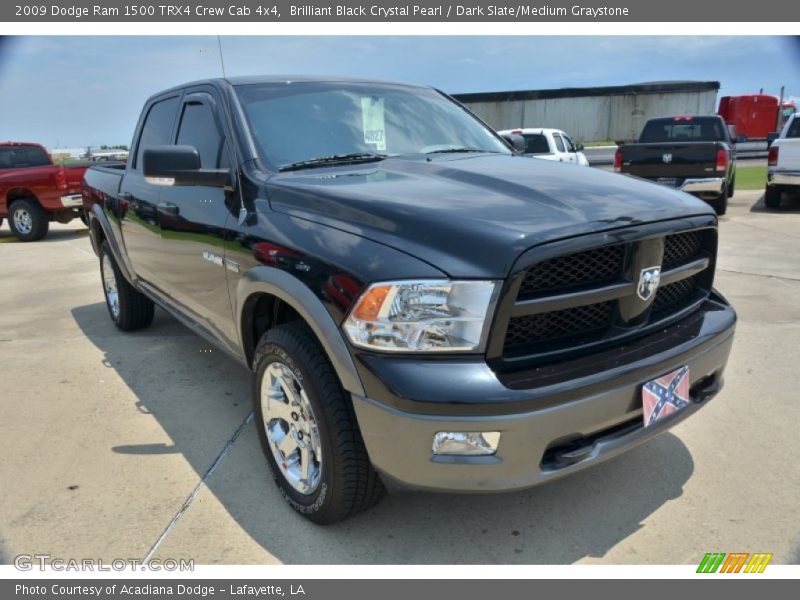 Brilliant Black Crystal Pearl / Dark Slate/Medium Graystone 2009 Dodge Ram 1500 TRX4 Crew Cab 4x4