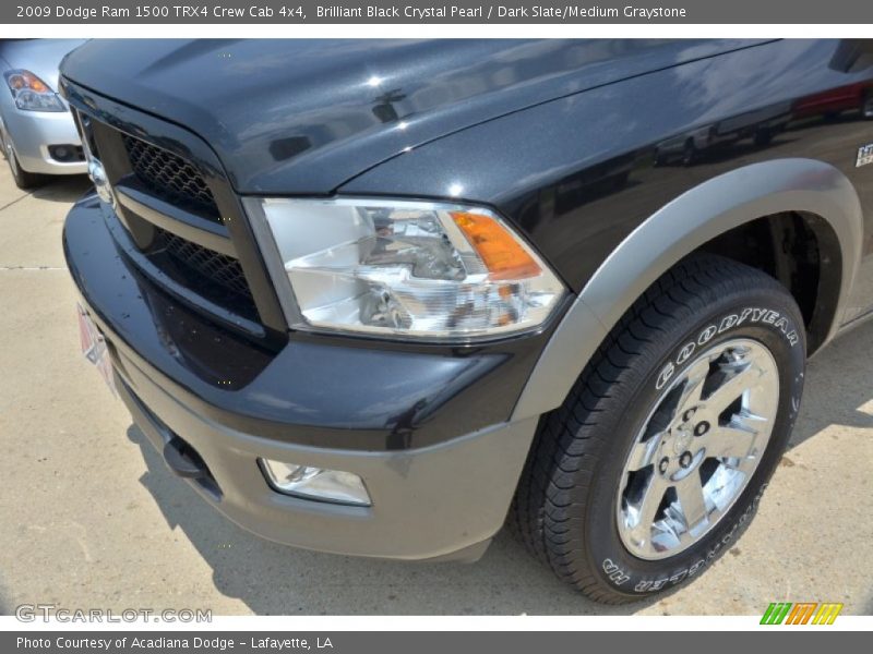 Brilliant Black Crystal Pearl / Dark Slate/Medium Graystone 2009 Dodge Ram 1500 TRX4 Crew Cab 4x4