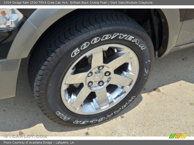 Brilliant Black Crystal Pearl / Dark Slate/Medium Graystone 2009 Dodge Ram 1500 TRX4 Crew Cab 4x4