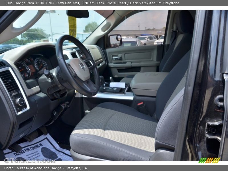 Brilliant Black Crystal Pearl / Dark Slate/Medium Graystone 2009 Dodge Ram 1500 TRX4 Crew Cab 4x4