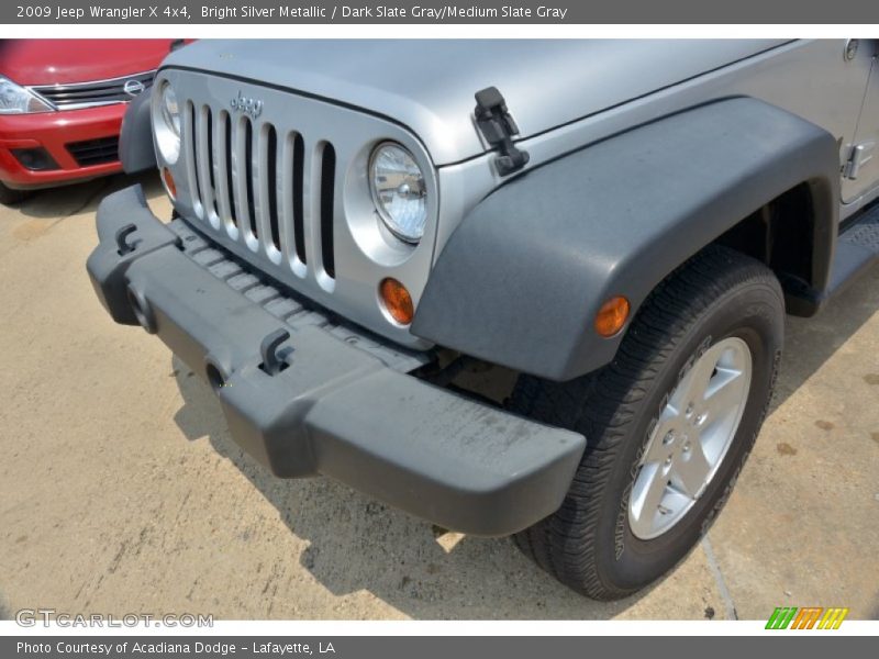 Bright Silver Metallic / Dark Slate Gray/Medium Slate Gray 2009 Jeep Wrangler X 4x4