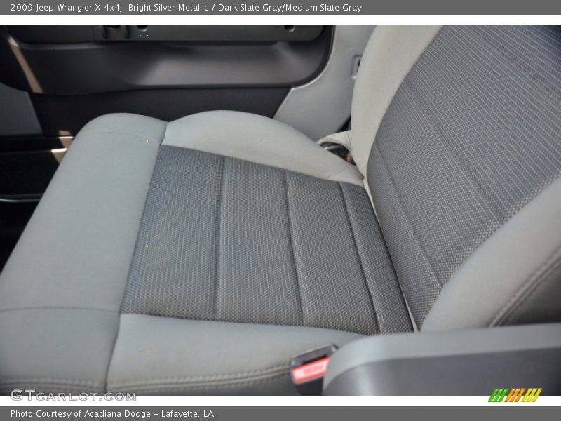 Bright Silver Metallic / Dark Slate Gray/Medium Slate Gray 2009 Jeep Wrangler X 4x4