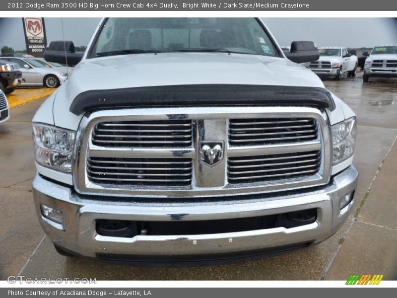 Bright White / Dark Slate/Medium Graystone 2012 Dodge Ram 3500 HD Big Horn Crew Cab 4x4 Dually