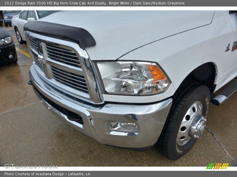 Bright White / Dark Slate/Medium Graystone 2012 Dodge Ram 3500 HD Big Horn Crew Cab 4x4 Dually
