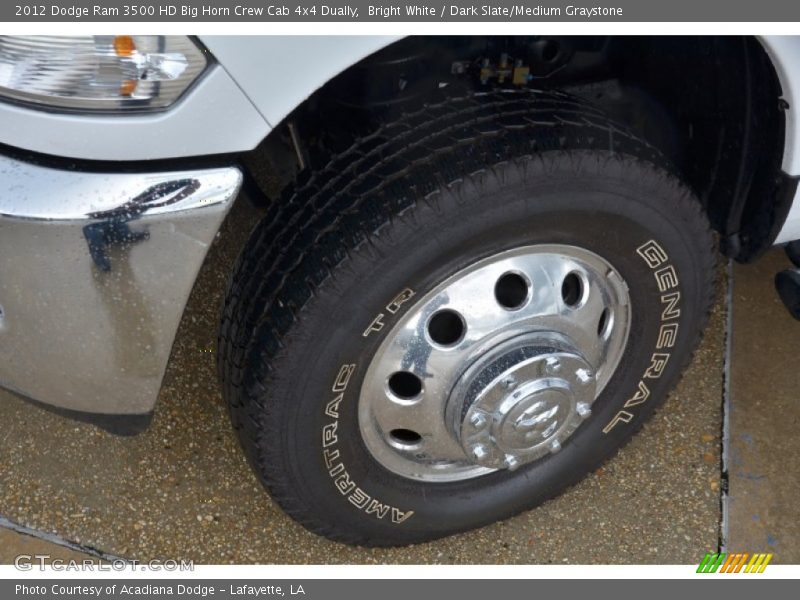 Bright White / Dark Slate/Medium Graystone 2012 Dodge Ram 3500 HD Big Horn Crew Cab 4x4 Dually
