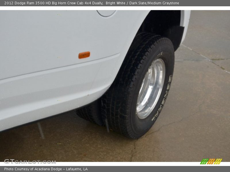 Bright White / Dark Slate/Medium Graystone 2012 Dodge Ram 3500 HD Big Horn Crew Cab 4x4 Dually