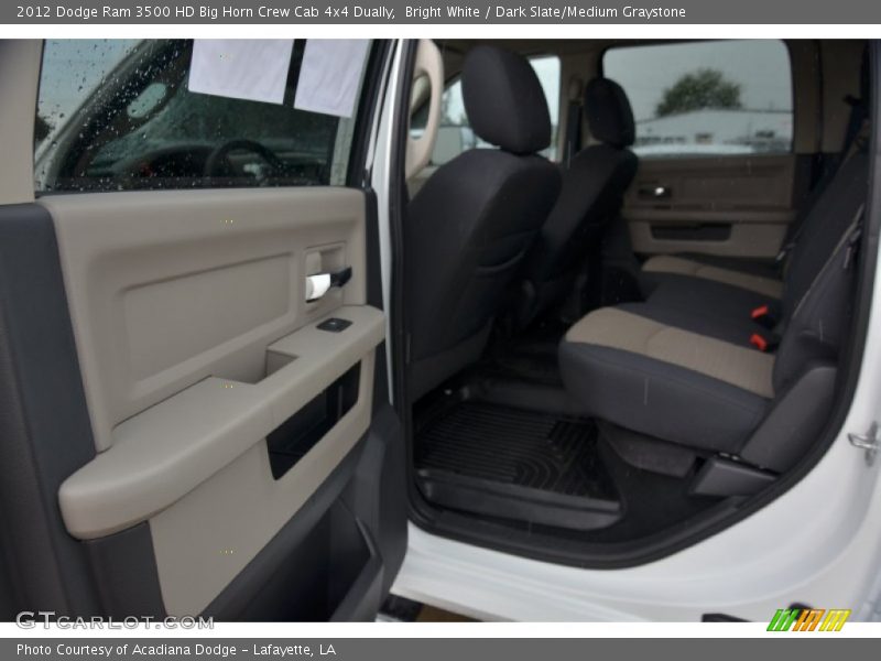 Bright White / Dark Slate/Medium Graystone 2012 Dodge Ram 3500 HD Big Horn Crew Cab 4x4 Dually