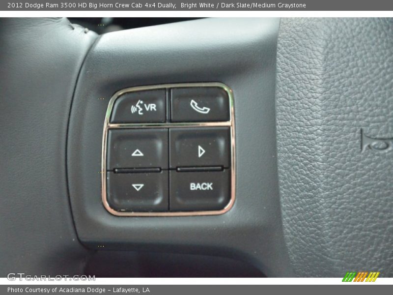 Bright White / Dark Slate/Medium Graystone 2012 Dodge Ram 3500 HD Big Horn Crew Cab 4x4 Dually