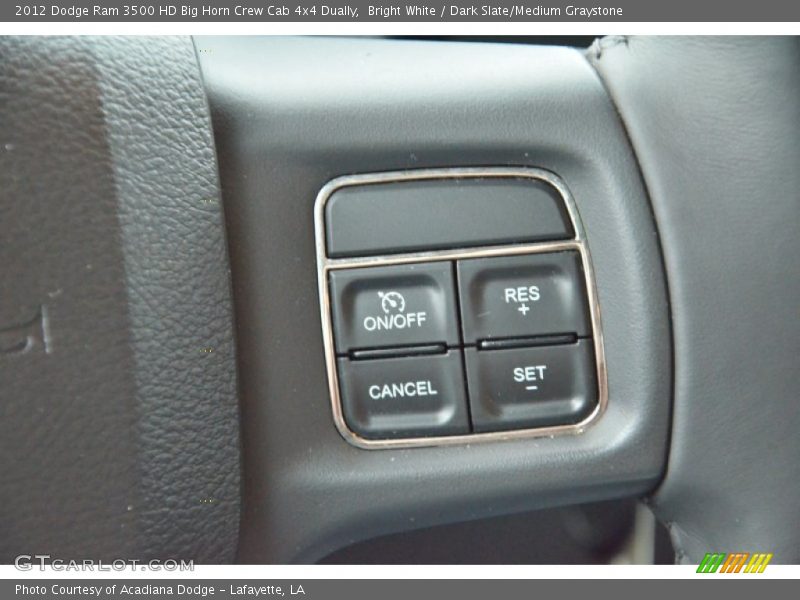 Bright White / Dark Slate/Medium Graystone 2012 Dodge Ram 3500 HD Big Horn Crew Cab 4x4 Dually