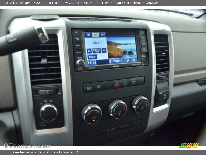 Bright White / Dark Slate/Medium Graystone 2012 Dodge Ram 3500 HD Big Horn Crew Cab 4x4 Dually