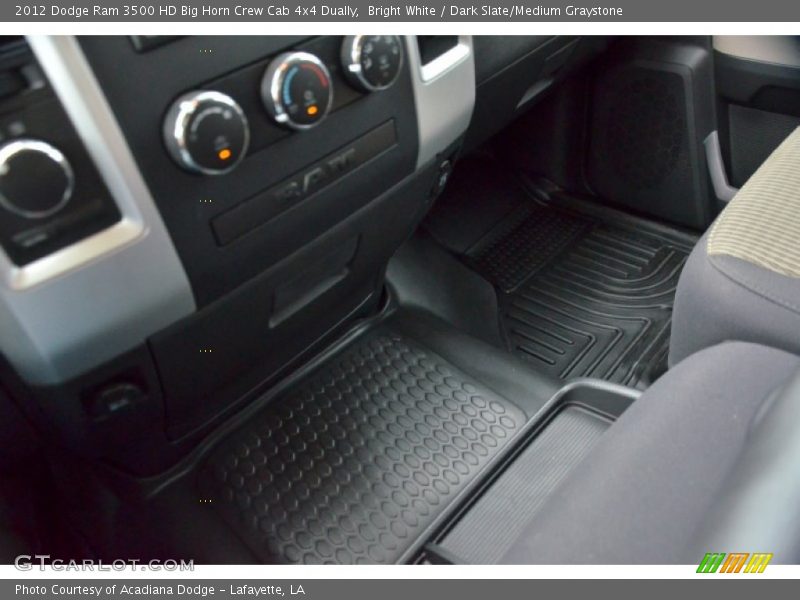 Bright White / Dark Slate/Medium Graystone 2012 Dodge Ram 3500 HD Big Horn Crew Cab 4x4 Dually