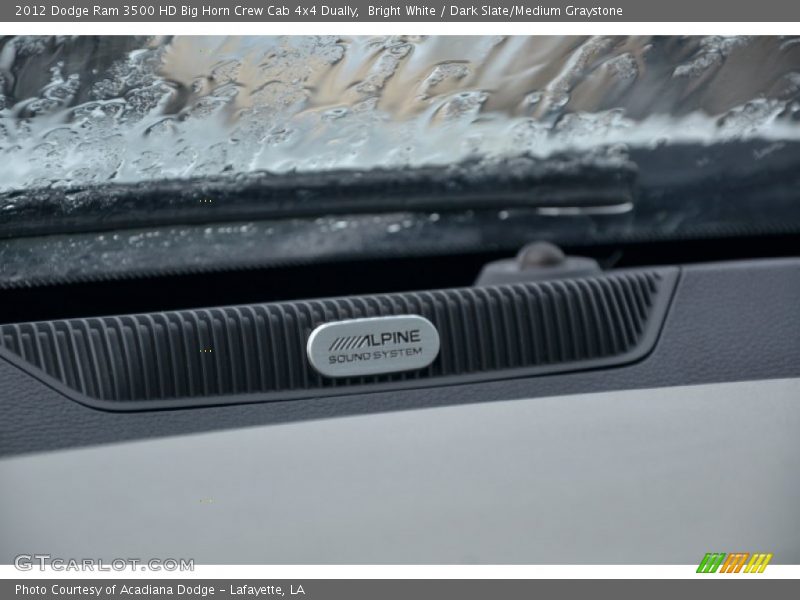 Bright White / Dark Slate/Medium Graystone 2012 Dodge Ram 3500 HD Big Horn Crew Cab 4x4 Dually