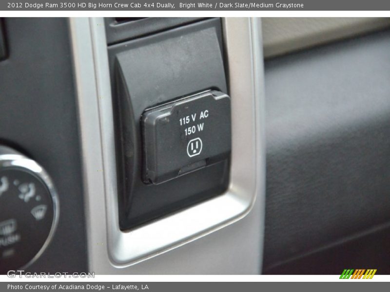 Bright White / Dark Slate/Medium Graystone 2012 Dodge Ram 3500 HD Big Horn Crew Cab 4x4 Dually