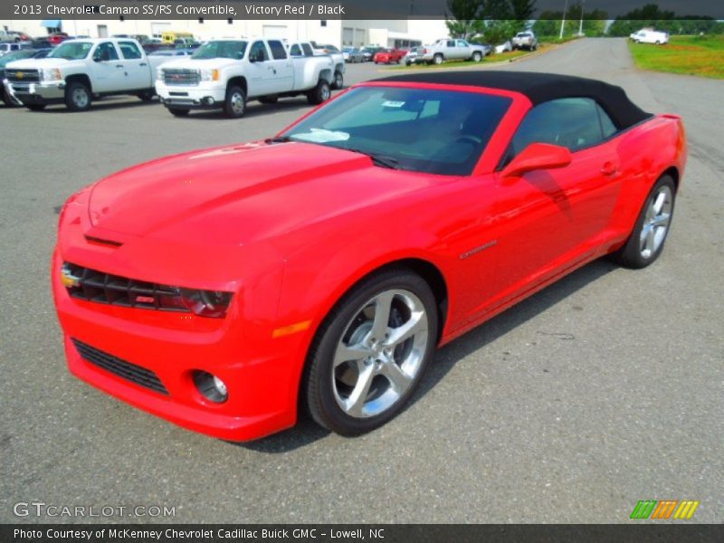 Front 3/4 View of 2013 Camaro SS/RS Convertible