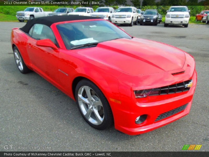 Front 3/4 View of 2013 Camaro SS/RS Convertible