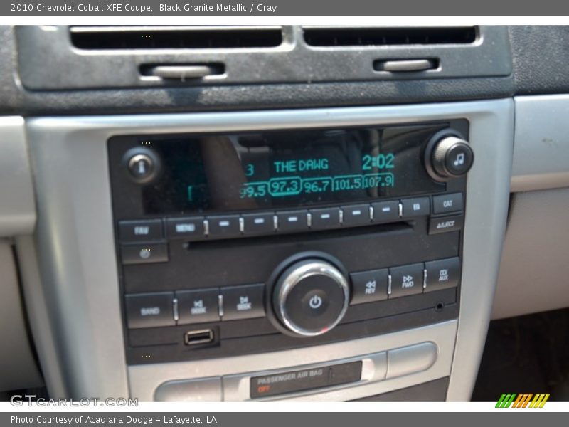 Black Granite Metallic / Gray 2010 Chevrolet Cobalt XFE Coupe