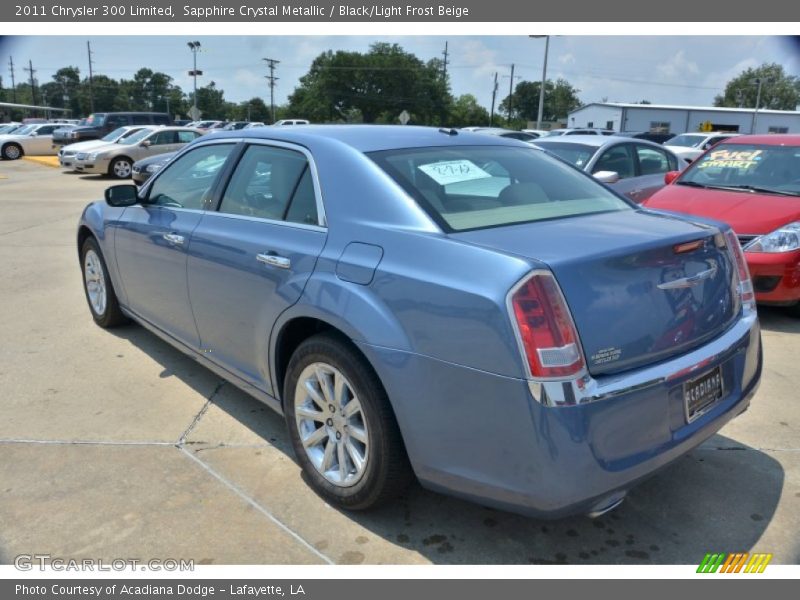 Sapphire Crystal Metallic / Black/Light Frost Beige 2011 Chrysler 300 Limited