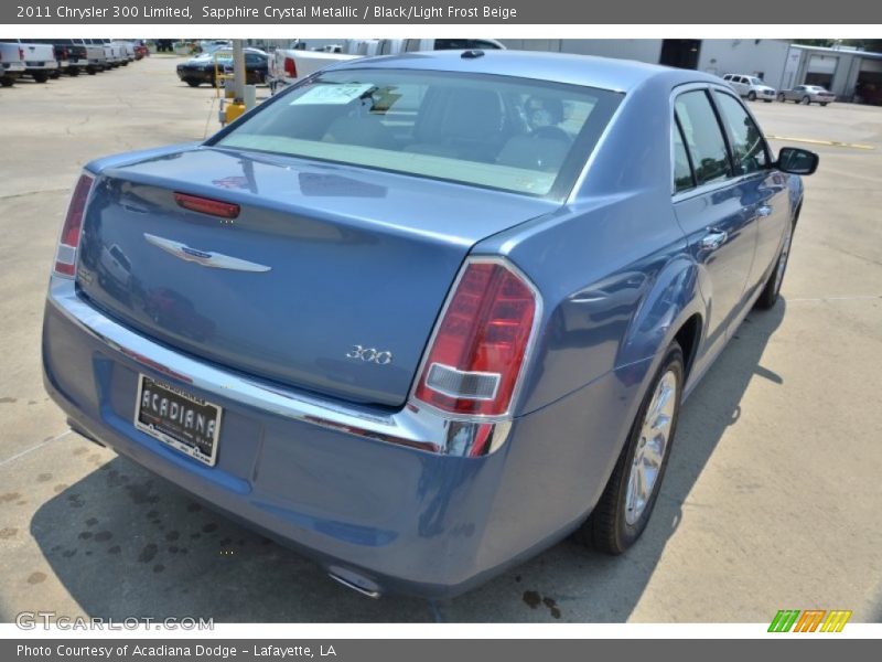 Sapphire Crystal Metallic / Black/Light Frost Beige 2011 Chrysler 300 Limited