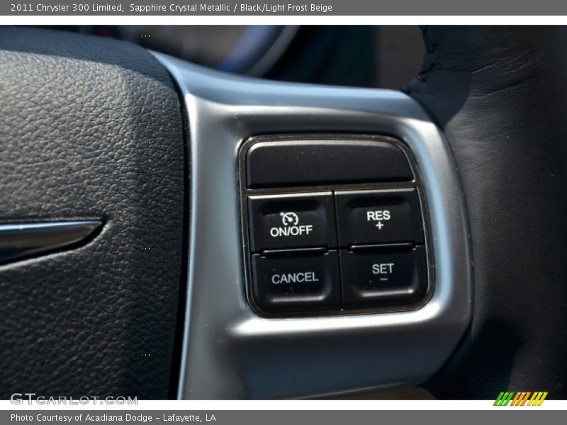 Sapphire Crystal Metallic / Black/Light Frost Beige 2011 Chrysler 300 Limited