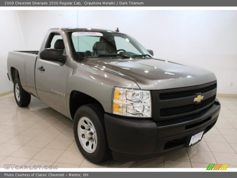 Graystone Metallic / Dark Titanium 2009 Chevrolet Silverado 1500 Regular Cab