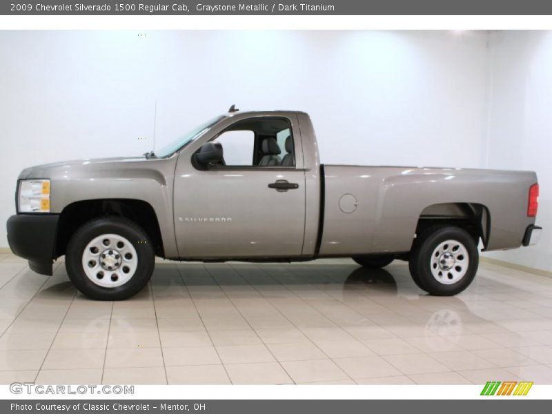 Graystone Metallic / Dark Titanium 2009 Chevrolet Silverado 1500 Regular Cab