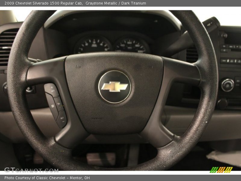 Graystone Metallic / Dark Titanium 2009 Chevrolet Silverado 1500 Regular Cab