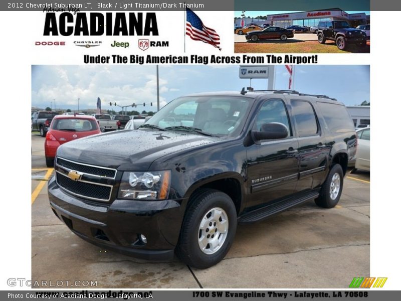 Black / Light Titanium/Dark Titanium 2012 Chevrolet Suburban LT