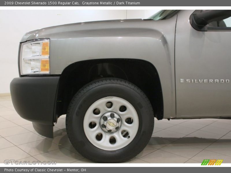 Graystone Metallic / Dark Titanium 2009 Chevrolet Silverado 1500 Regular Cab