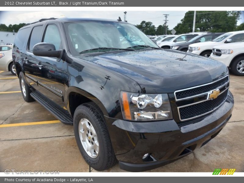 Black / Light Titanium/Dark Titanium 2012 Chevrolet Suburban LT