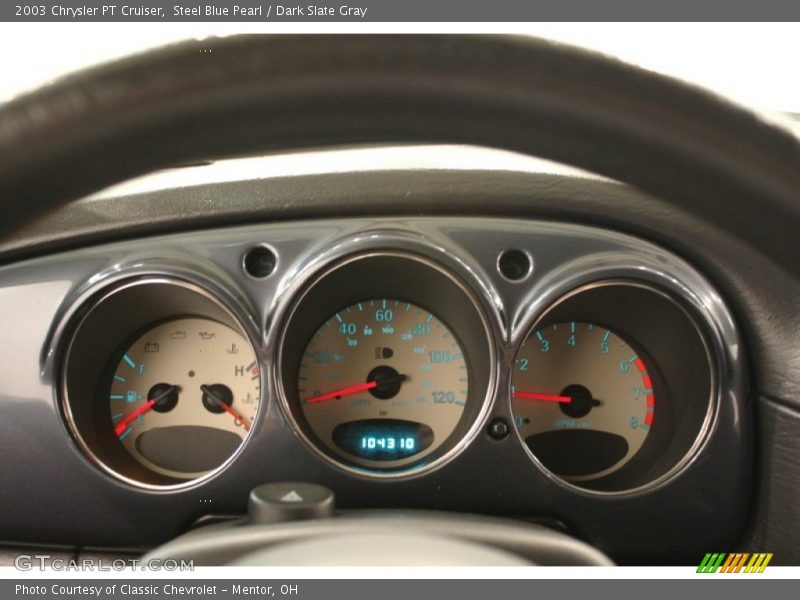 Steel Blue Pearl / Dark Slate Gray 2003 Chrysler PT Cruiser