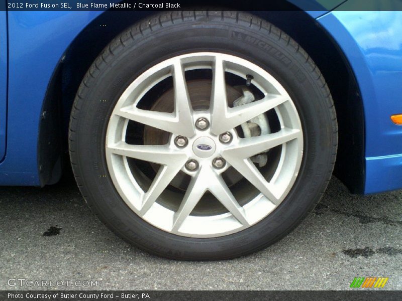 Blue Flame Metallic / Charcoal Black 2012 Ford Fusion SEL