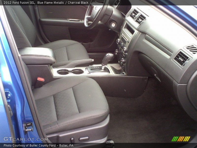 Blue Flame Metallic / Charcoal Black 2012 Ford Fusion SEL