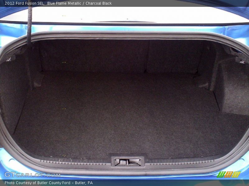 Blue Flame Metallic / Charcoal Black 2012 Ford Fusion SEL