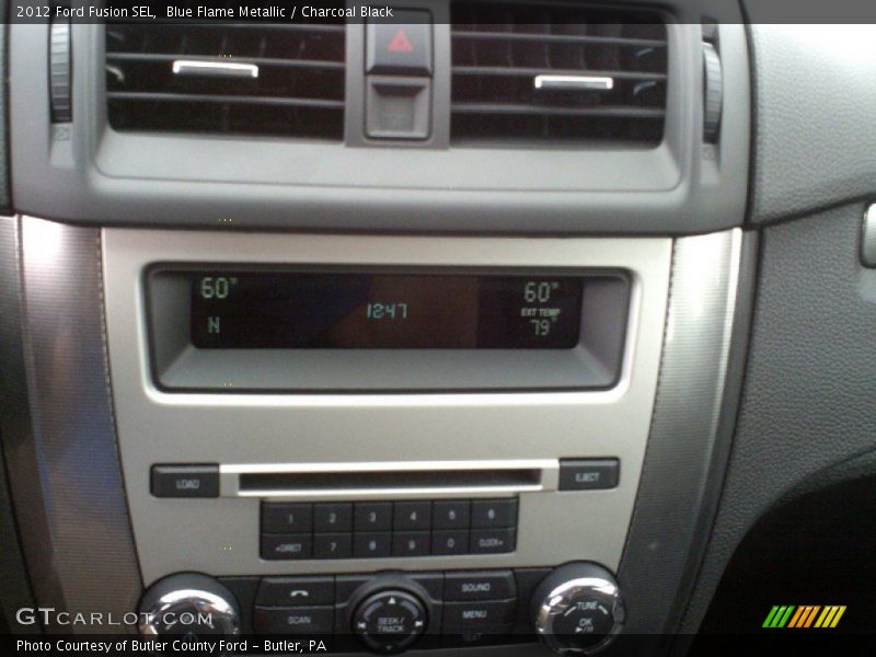 Blue Flame Metallic / Charcoal Black 2012 Ford Fusion SEL