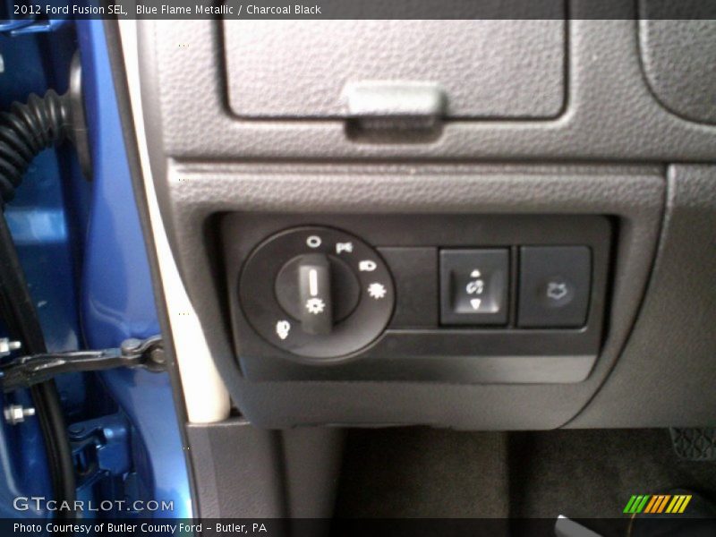 Blue Flame Metallic / Charcoal Black 2012 Ford Fusion SEL