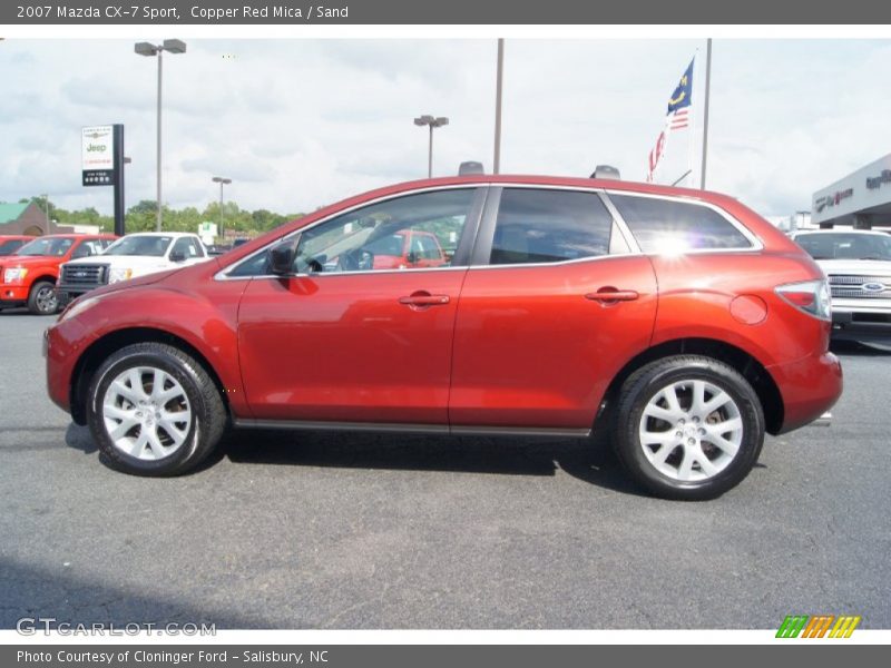 Copper Red Mica / Sand 2007 Mazda CX-7 Sport